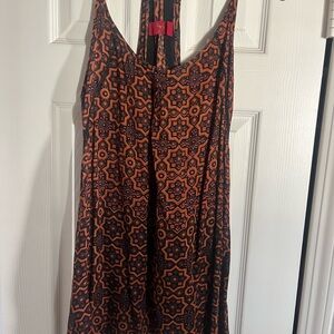 Tigerlily Orange and Black Mini Dress
